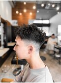 【IRIE HAIR赤坂】フェードカット×アップバング×刈り上げ