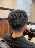 刈り上げオールバック