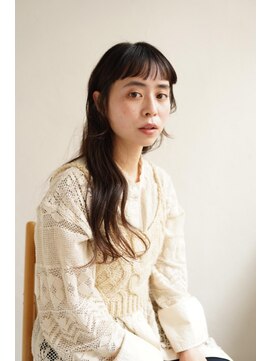 ムク 甲府(muku.) ミディアムヘア/斜めバング/グレージュカラー/甲府駅