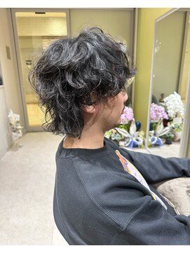 シーナ(Shiina) メンズマッシュウルフパーマ