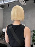 ハイライト 大人ボブ  レイヤーボブ アッシュベージュ ショート