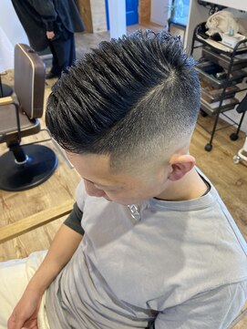 アメラボ 平針店(AmeLab) 20代/30代/フェードカット/震災狩り/かき上げスタイル