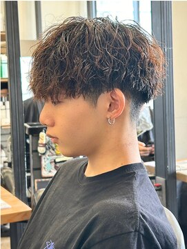 エルマーク 京橋(L-MARK) マッシュスパイラルパーマツイストスパイラル波巻きメンズ