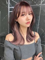 サイン 渋谷(SIGN)&nbsp;韓国ヘアハッシュカットレイヤーカットグレージュブリーチ無し