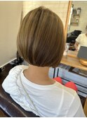イメチェンミニボブショートカット_ミルクティーアッシュ_255
