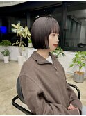 ミニボブ×髪質改善水素ストレート