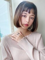 ラルユー 金山(LallYou)&nbsp;前下がりショートボブで絶壁解消！小顔に見えるひし形シルエット