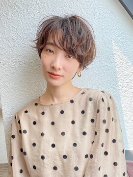 ハウスアンドヘアーワークス(House&Hair works) 前髪長め大人小顔ショート30代40代50代　藤沢