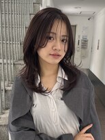 トリッカ 銀座(tricca)&nbsp;ロングレイヤー/ブラウンカラー/韓国ヘア