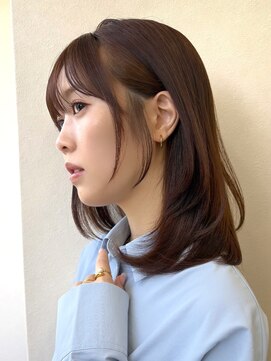 アンフィニー 銀座(ANFINI) ミディアムヘア/暗めカラー/グランマッシュ/前髪カット/銀座