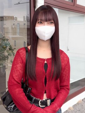 ジゼラ(GISELA) ピンクブラウン 暗髪 艶髪 ブリーチなしカラー