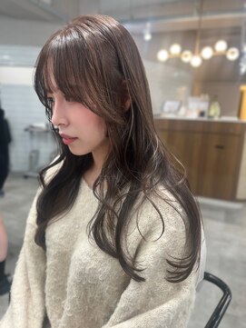 ボタン ハカタ(VOTAN hakata) 【前田七音】レイヤーカット/オリーブベージュ