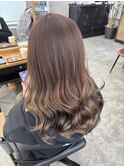 ハイライトバレイヤージュダブルカラーケアブリーチ20代30代