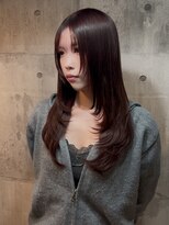 ニア 浅草(Nia)&nbsp;レイヤーカット／ボルドーカラー
