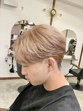 アトラクト バイ ラック 津田沼(Attract by LUCK) ミルクティーベージュ/津田沼/メンズパーマ/メンズ/ブリーチ