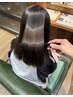 【乾かすだけでツヤツヤに】美髪縮毛矯正+カット