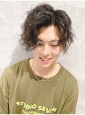 メンズ　スパイラルパーマ