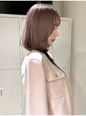ワンホンレイヤー/ミルクティーブロンド/ダークブルー/梅田