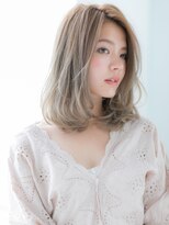 アルバハナレ 横浜(αlba HANARE)&nbsp;関内/髪質改善/ホワイトブロンド!ふんわりカールハッシュカットo