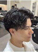 大人メンズパーマ上げ下ろし可能波巻きシャドウパーマ名古屋栄