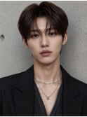 men's/メンズ/ダウンパーマ/黒染め/韓国/顔周り/フェード