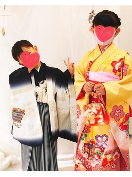 レア(Le'a) 仙台七五三着付け☆姉兄七五三お支度☆