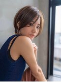 ショートボブ/大人可愛い/ショートヘア/ナチュラルカラー
