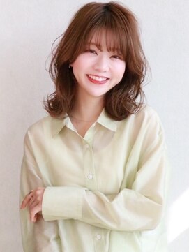 ミルティ(Myrtille) Myrtille ☆大人かわいいフェイスレイヤー外ハネミディ☆