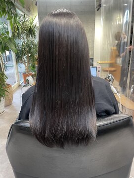 シェル 吉祥寺(shell) グレージュカラー/ボブウルフ/黒髪/ココアベージュ