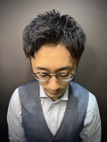 ヒロギンザ 新橋銀座口店(HIRO GINZA) 【前髪が落ちやすい方向け】ビジネスパーマスタイル