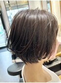 【ツーブロック】ショートボブ