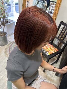 マイ ヘア デザイン 岡崎(MY hair design) 前髪/マチルダボブ/ピンクベージュ/インナーグレージュ/岡崎
