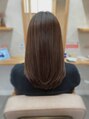 ポンテ 香椎店(ponte) ミディアムレイヤー。カラーは寒色で抜け方もキレイです。