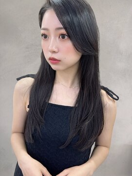 インビテーション(invitation) 大人かわいい地毛風カラーアッシュブラック前髪顔周りおくれ毛