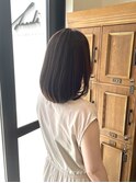 シルキーベージュ×重めミディアム（白髪染め可）