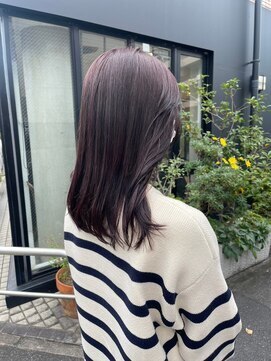 ガリカ 渋谷(Gallica) 【mami】こっくり深みラベンダーグレーブリーチなしダブルカラー