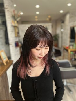 ジジ(Hair salon Gigi)の写真/【インナーカラーとハイライトカラーが得意なサロン◎】貴方に似合う柔らかい自然な髪色に◇