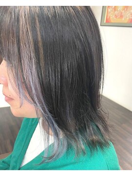 エノモト(ENOMOTO) 夏ヘアー フェイスフレーミング＊ラベンダーグレー ツヤ髪ミディ