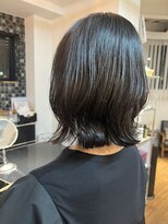 ブリング バイ スノードロップ 吉祥寺(BRING by Snowdrop)&nbsp;デザインカラー/レイヤーカット/ウェットヘア/オリーブベージュ