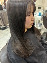 ラフューネ ヨコハマ(Raffune Yokohama) レイヤーカット&モカベージュカラー　Raffune Yokohama 担当Fuku