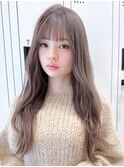 Say.黒髪ボブルフネビージュ小顔ワンレンぱっつん前髪韓国風青山