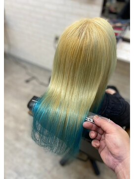 ビート(Beat) ハイダメージでもサラ艶ハイトーンカラー仕上げ