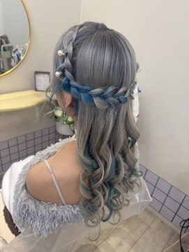 ヘアメイクアンドセットサロン リッコ(Hair make&set salon Ricco) くるみちゃんヘア フルール可愛い推し活ヘアアレンジ