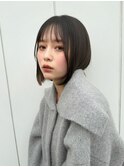 ミディアムメルティカラー×ブリーチなしボブ韓国［恵比寿］