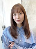 ◎大人綺麗なスタイル 顔まわりカット セミロング ロング
