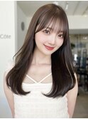美髪レイヤーカット/顔まわりレイヤー/くびれロングレイヤー