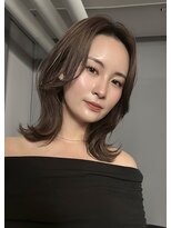 サンド 大阪梅田(sand)&nbsp;＠hitoshi__sand ボブ/黒髪/ネビージュ/小顔/ワンレン/大阪梅田