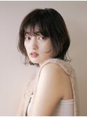 くびれヘア/レイヤースタイル/モカブラウン/顔まわりレイヤー