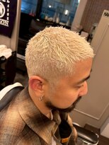 バーバーブロス 吉祥寺店(BARBER BROS)&nbsp;【BarBerBROS】イージーパンク　ドリルパーマ　金髪パーマ
