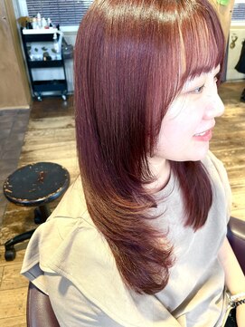 ビルズノア バイ ヤスオカ(BUILDS NOAH BY YASUOKA) チェリーレッド＋レイヤーカット